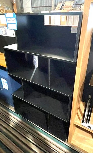 Assembled Habitat Hayward 5 Shelf Bookcase - Black Gloss